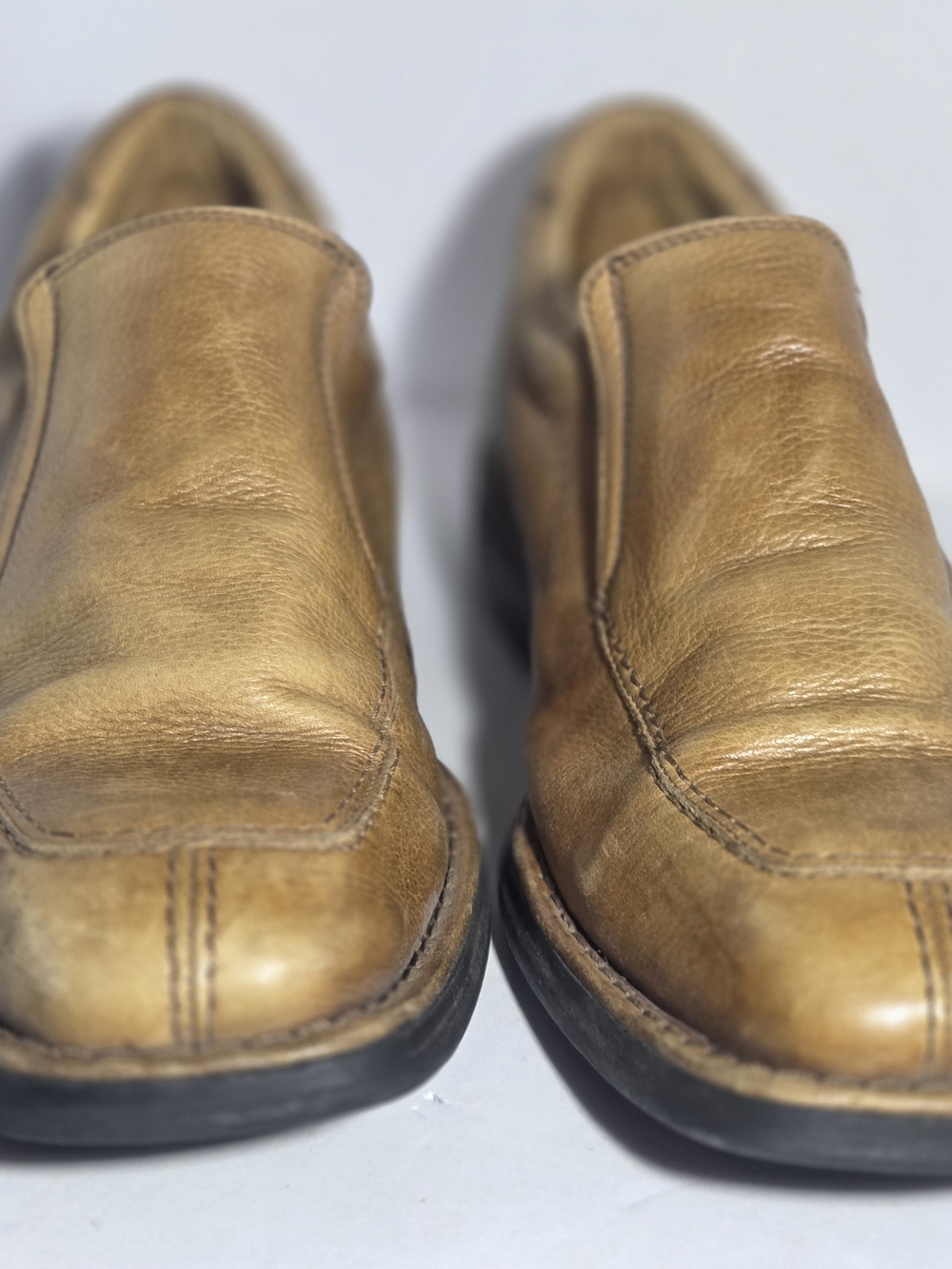 Bostonian Mens Shoes Size 8 M Brown Leather Slip On Loafers Vintage Made In USA